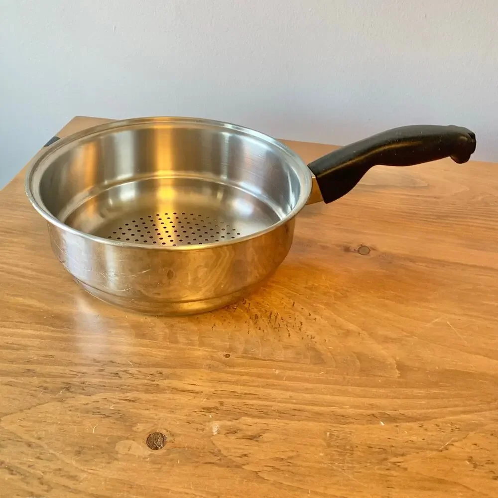 Cutco Steamer Insert 5 Ply Aluminum Core USA Made Stainless Steel
